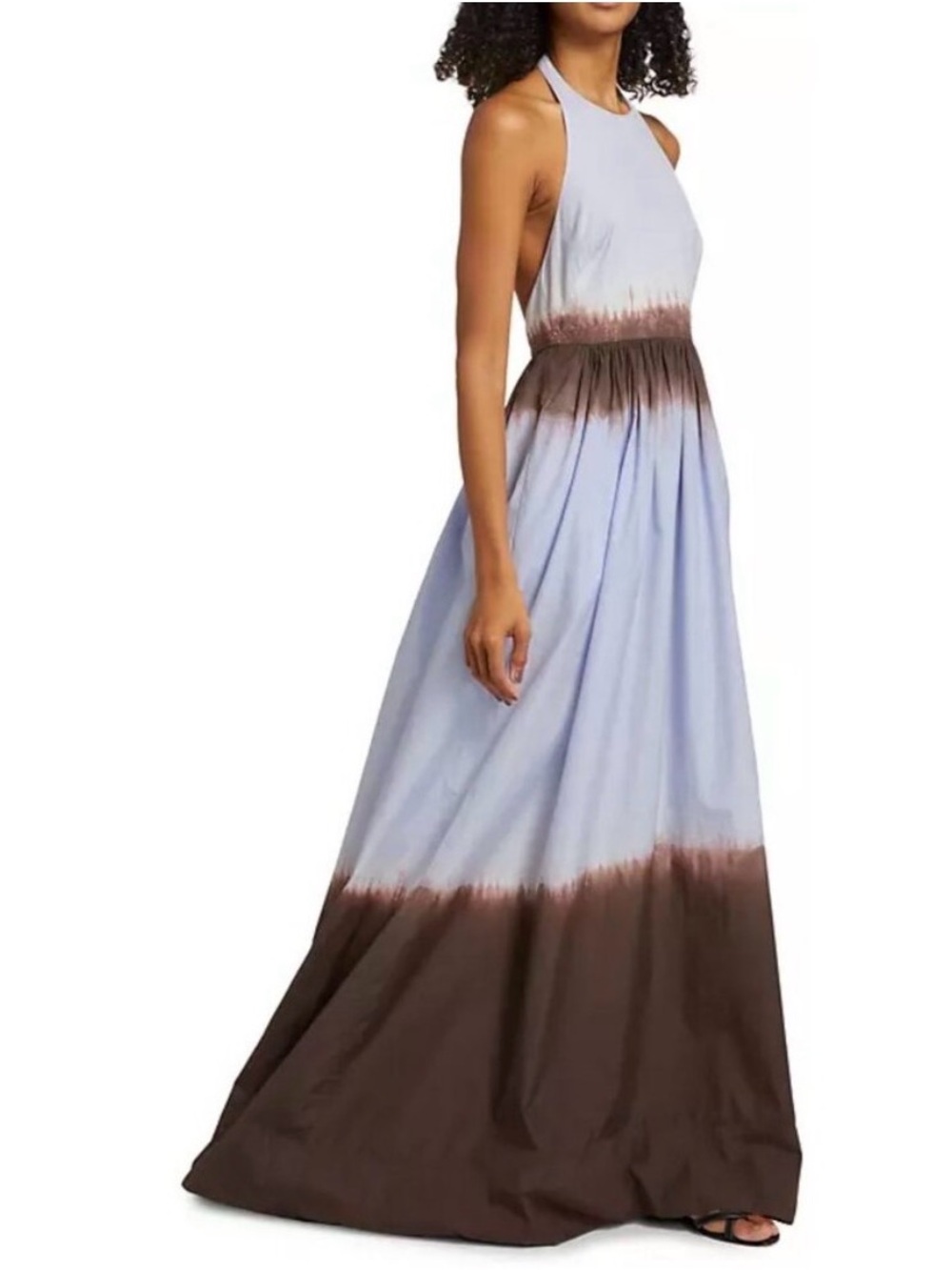 A.L.C Blair Gown Sleeveless Tie-Dye Halter Maxi Dress size 6. - Picture 7 of 9